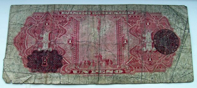 July-26,-1950---One-Peso-Bill-/-Note-Bank-Of-Mexico